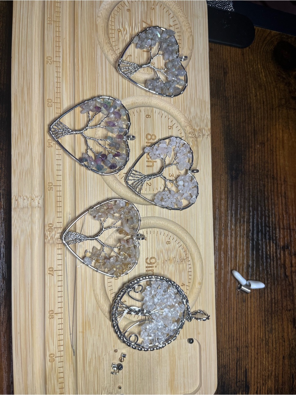 π©Ά Labradorite Heart Pendant - Picture 3 of 3